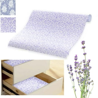  Scentennials Lavender Scented Drawer Liners - (16.5 x 22 Inch)  Charming Floral Print - Premium Quality Shelf Liner Sheets - Ideal for  Kitchen, Drawer & Closet, Non-Adhesive Design - Fragrant Drawer Liners