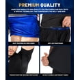 thumbnail image 4 of Traje de sauna Kewlioo, chaleco deportivo que atrapa el calor para hombre, 3XL, 4 of 9