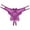 Purple, variant on ZVNAΖH Sexy Panties for Women, Valentine's Day Gifts, Couple Supplies, One Size, Floral Lace Mesh Hollow Out See Though G String Thongs