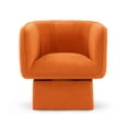thumbnail image 1 of Fauteuil d'Appoint à Barillet Pivotant, Fauteuil Rond à Accoudoirs 360° pour Salon, Lecture, 1 of 2