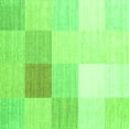 thumbnail image 1 of Ahgly Company Indoor Square Abstract Green Contemporary Area Rugs, 4' Square, 1 of 1