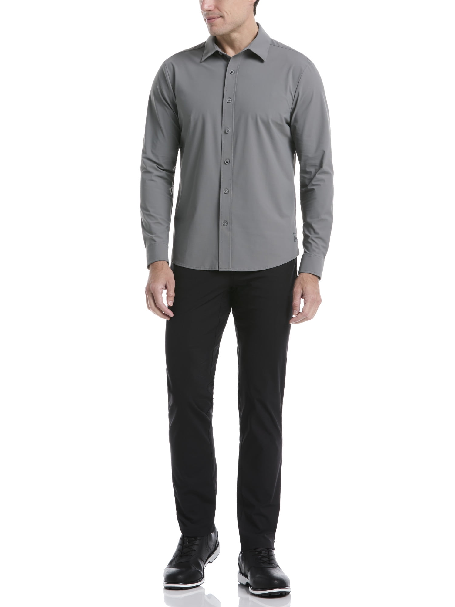 Ben Hogan Men's and Big Men's Performance Long Sleeve Button-Down Golf Shirt, Size S-5XL