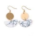thumbnail image 1 of Fiudx Pendientes Redondos Semicirculares de Estilo Folk Bohemio de Moda, Joyería para Niñas., 1 of 4