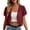 a02Wine, variant on Yyeselk Women's Chiffon Bolero Shrug Cropped Cardigan Summer Ruffle Short Sleeve Open Front Ultra Light Sheer Cover Up Tops White XXL