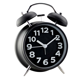 thumbnail image 1 of Reloj despertador clásico negro con doble campana, funda metálica de 15,9 cm, 1 of 1