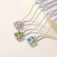 thumbnail image 5 of [Clearance] 925 Sterling Silver November Yellow Topaz Birthstone Necklace for Women Dainty Cubic Zirconia Birthday Valentines Day Christmas Jewelry Gifts for Wife Girlfriend Daughter, 5 of 7