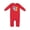 Red, variant on Rocket Spaceship Happy First Birthday Baby Romper Coveralls