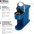 thumbnail image 3 of Keurig K-Slim Single Serve K-Cup Pod Coffee Maker, Featuring Simple Push Button Controls And MultiStream Technology, Twilight Blue, 3 of 5