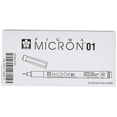 thumbnail image 1 of Sakura Micron Pluma para Dibujo 01 Negra 0.25 mm Paquete de 12, 1 of 3