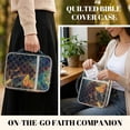 thumbnail image 5 of ZUXONGSY Bear Planet Print Bible Cover Case for Women Quilted Bible Cover Multifunctional Scripture Bag with Bookmarks Zippered Carrying Book Case for Christian, 5 of 8