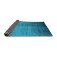 thumbnail image 2 of Ahgly Company Indoor Round Oriental Turquoise Blue Industrial Area Rugs, 3' Round, 2 of 4
