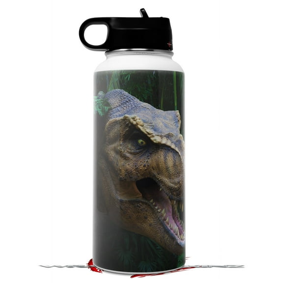 Skin Wrap Decal compatible with Hydro Flask Wide Mouth Bottle 32oz T-Rex (BOTTLE NOT INCLUDED)