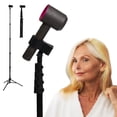 thumbnail image 1 of RELMITALL Soporte para secador de pelo – Soporte ajustable resistente de 26 a 74 pulgadas con trípode antideslizante y clip universal – Manos libres para artritis de hombro congelada y alivio del dolo, 1 of 5