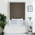 thumbnail image 3 of Yipa 1 Pack Coffee Self Adhesive Pleated Blinds Blackout Blinds Curtains Home Non-Woven Decorative Window Cover Shades, 35" x 70", 3 of 13