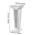 thumbnail image 2 of SHYFOY Glam Mirrored Pedestal Table with Crushed Diamond Accents – Modern Luxury Display Stand, 2 of 8