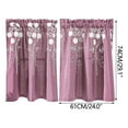 thumbnail image 2 of Antqov Short Curtains for Windows, Bedroom Blackout Curtains Polyester Embroidered Curtains for Bathroom Window Kitchen Curtains, 2 of 6