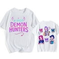 thumbnail image 1 of Pop cazadora para niña Demo-n Hunters Boys Girls Fashion Round-Neck Group Panels T Shirt （White）, 1 of 2
