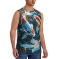 thumbnail image 2 of Balery Cute Koi Fish Serenity Camisetas sin mangas para hombre, absorbe la humedad y protege contra el mal olor.-X-Large, 2 of 7
