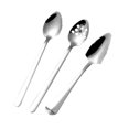 thumbnail image 1 of Cucharas raspadoras para alimentación de postres de sandía, 3 piezas, acero inoxidable, para helado, multiusos, dentadas, para bebés y niños pequeños, 1 of 6