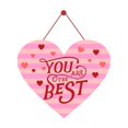 thumbnail image 4 of LingVibe Valentine's Day Door Hanger, Colorful Front Door Sign with "Happy Valentine's" Letter Pattern, Paper Hanging Ornament for Home Decor, Seasonal Porch & Wall Decoration,F, 4 of 5