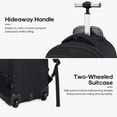 thumbnail image 4 of UKEIN Rolling Backpack for Adults 18inch Backpack with Wheels for Travel Water Resistant Roller Backpack with Lockable Zippers, 4 of 8