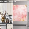 thumbnail image 4 of Dailycode Dishwasher Magnet Cover Magnetic Fridge Door Cover Home Kitchen Decor, Abstract Pink Gold Watercolor, 23"x 26", 4 of 6