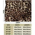 thumbnail image 7 of Brown Leopard Throw Blanket, Cheetah Print Blanket, Cozy Soft Blanket, Lightweight Blanket, Fluffy Fuzzy Warm Plush Flannel Blanket, Fleece Blanket for Couch, Bed, Sofa, Travel, 40"x50", 7 of 7