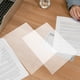 thumbnail image 5 of ColoMX 20 piezas soporte de papel transparente estudio de oficina documentos de estudio Protector de papel funda protectora protectores de hojas resistentes carpetas de bolsillo transparentes, 5 of 7