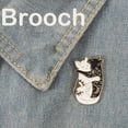 thumbnail image 1 of Daisyyozoid Wholesale Simple And Stylish Hugging Each Other Two Cats Ladies Brooch Jewelry Gift, 1 of 4