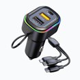 thumbnail image 2 of Dvkptbk Bluetooth Receiver Car Charger Pd Fast Charger Three Adapters Charging Plug Charging Cable High Power Smart USB Car Charger Car Accessories, 2 of 8