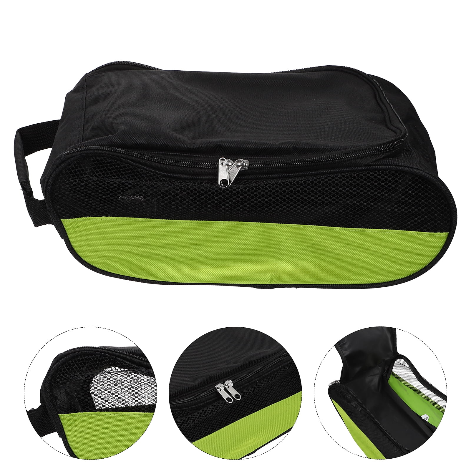 Tersarium Portable Golf Shoe Storage Bag Breathable Shoe Pouch Nylon Golf Shoe Bag