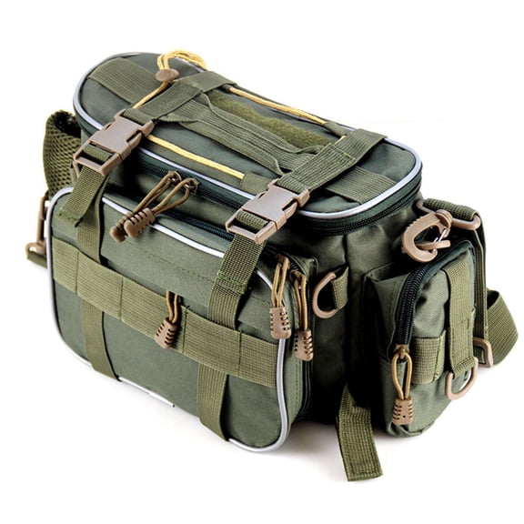 Fishing Tackle Bag Fishing Gear Storage Bag Organizer Waist Bag Messenger Bag Handbag