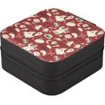 Coolnut PU Leather Jewelry Box, Halloween Festival Travel Jewelry Case