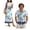 Blue Bamboo Chinese Style, variant on KUIFORTI Matching Couple Outfits Quick-dry Tropical Palm Leaf Husband and Wife Clothing Womens Summer Dresses with Pockets Round Neck for Summer Vacation Trip