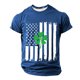 thumbnail image 3 of Tops para hombre, blusas y camisas de manga corta con cuello redondo para hombre, jersey informal con cuello redondo estampado para hombre, pantalones cortos deportivos para fitness, blusa de poliéste, 3 of 4