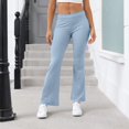 thumbnail image 5 of Wide Leg Sweatpants for Women Fold Over Low Rise Yoga Lounge Pants Low Rise Sweatpants, 5 of 9