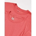 thumbnail image 3 of Hanes Men's Short Sleeve Perfect T T-Shirt with (Pack of 2), Red Triblend, XX-Large, 3 of 5
