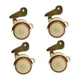 thumbnail image 3 of 4 Pcs Swivel Caster Wheels U Bracket Casters Brake Wheels with Mute Moving for Furniture Cribs and Tables, 3 of 9