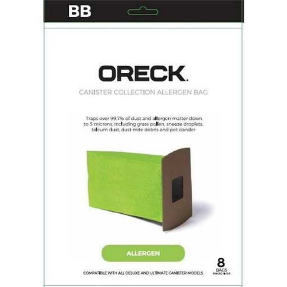 Oreck 1024039 Canister Vacuum Bags, 8 per Pack