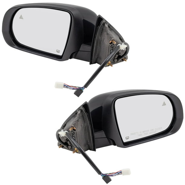BROCK Pair Side View Mirrors for 2014-2018 Jeep Cherokee Power Folding Left  + Right Set Heated Signal Memory Puddle Lamp Blind Spot Detection 