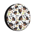 thumbnail image 1 of Fotbe Rottweiler Funda de Llanta de Repuesto con Estampado, Engrosada, Ajuste Universal para Jeep, Remolque, RV, SUV, Camión-15 inch, 1 of 6