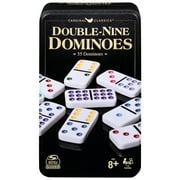 Spin Master Games, Classics Double Nine Dominoes Game Set in Storage Tin, for Ages 8+