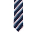 thumbnail image 5 of Jacob Alexander Men's Woven Chevron Stripes Pattern Slim 2.5 inch Width Neck Tie - Pink, 5 of 7