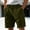A-Green, variant on Mens Corduroy Shorts Lightweight Elastic Waist Drawstring Casual Shorts for Men with Pockets Relaxed Fit Mens Vacation Shorts