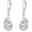apr.-simulated diamond, variant on 925 Sterling Silver Teardrop Gemstone Earrings Created Birthstone Dangle Drop Earrings Infinity Leaf Leverback Earring Birthday Christmas Jewelry Gifts for Women