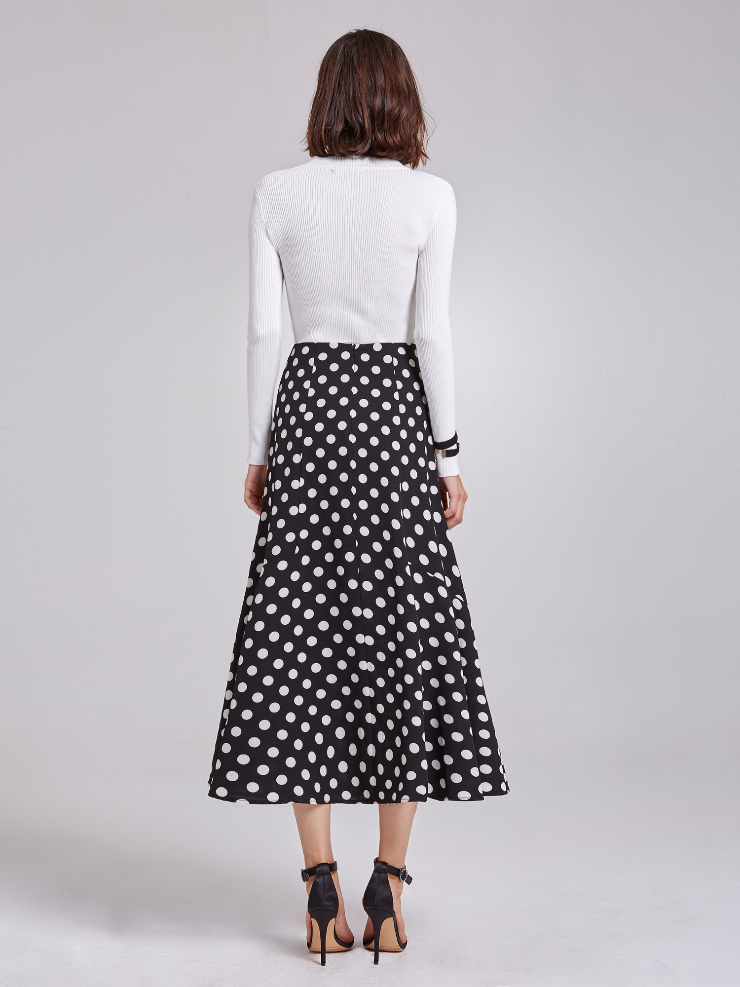 business casual printed skirt Big sale 