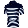 thumbnail image 1 of Wolfast Into The Am T-Shirts pour Hommes Décontracté à Boutons Manches Courtes Patchwork Col Rabattu Chandail T-Shirt Hauts T-Shirts pour Hommes Manches Courtes, 1 of 9