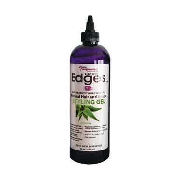 Hicks Edges Curl Activator, Definer Twist, Dry and Release Styling Gel, Nourishing Hair and Scalp, Scalp-Soothing Formula for Vibrant Healthy Hair, Hair Gel for Scalp Health, (16 oz). C31