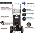 thumbnail image 3 of RDYMONKEY 880 Lbs Capacity Electric Stair Hand Trucks, Rubber, 14.2 x 24.4 x 45.67 Inches, 3 of 9