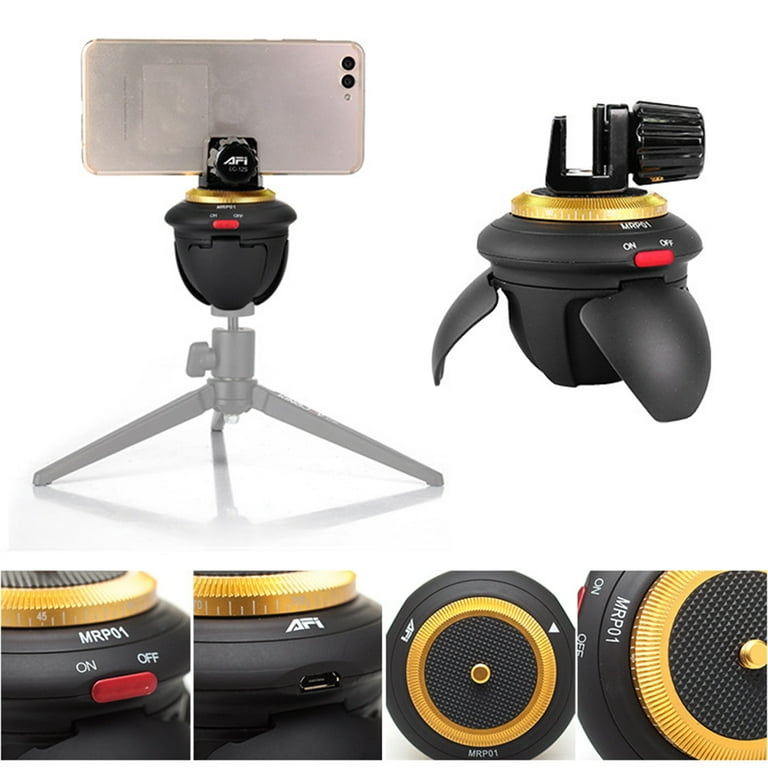 AURORA TRADE Tripod Head Remote Control 360 Degree Rotary Portable
